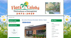 Desktop Screenshot of floracaioba.com.br