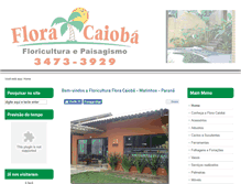 Tablet Screenshot of floracaioba.com.br